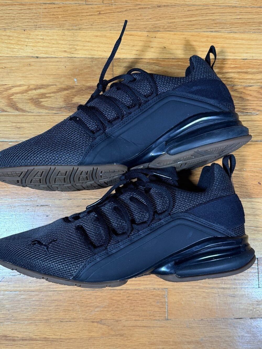 Puma Axelion Black Gum Athletic Sneakers Men’s Size 10 – 192488-04